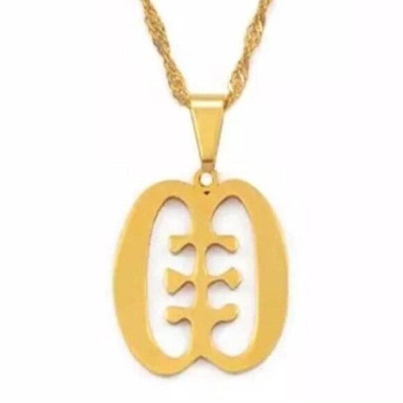 ESE NE TEKREMA The Teeth and The Tongue Adinkra Symbol Fashion Jewelry - Picture 2 of 2